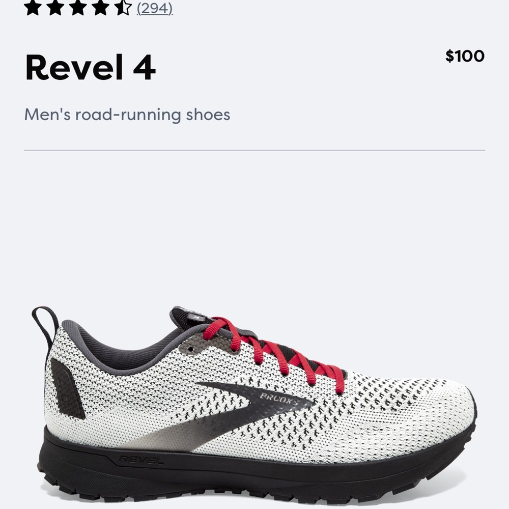 Brooks Revel 4. NEW WITH TAGS.